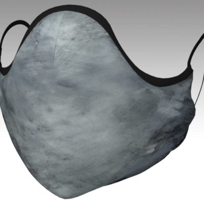 Gray Cotton Reusable Face Mask Covering front view