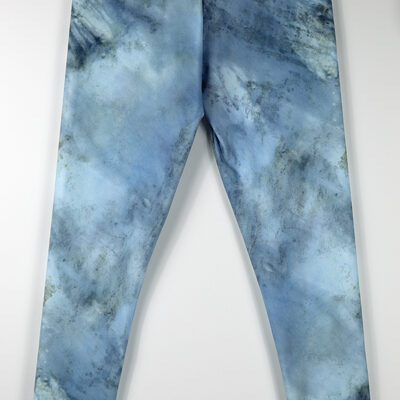 Blue Abstract Yoga Pants Front View product