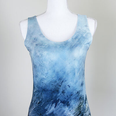 Blue Medulli Slim Fit Tank Top front view