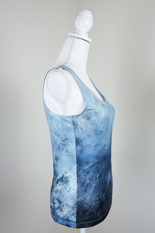 Blue Medulli Slim Fit Tank Top side view