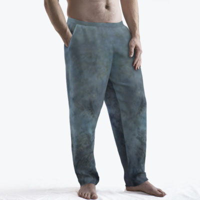 Blue Mediulli Abstract Lounge Pants Front View