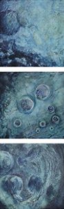 Medulli I, I, III Encaustic Painting