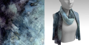 Medulli Painting and Finished Fine Art Scarf